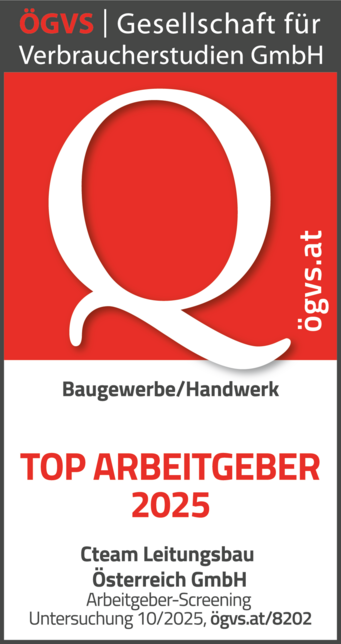 Top Arbeitgeber_Baugewerbe Handwerk_hoch_Cteam Leitungsbau &Ouml;sterreich GmbH