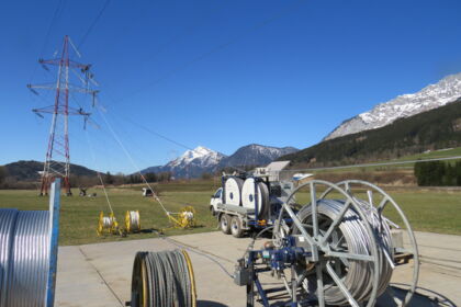 1:1 Seiltausch 220 kV Ltg. Tauern - Weißenbach, System 221/222 1:1 Seiltausch 220 kV Ltg. Tauern - Weißenbach, System 221/222