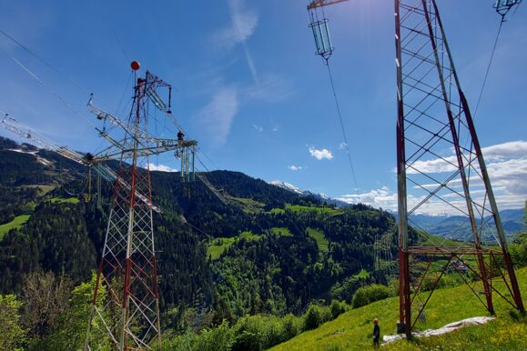 1:1 Seiltausch 220 kV Ltg. Tauern - Wei&szlig;enbach, System 221/222
