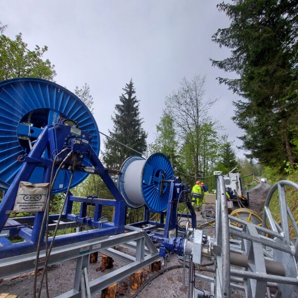 1:1 Seiltausch 220 kV Ltg. Tauern - Wei&szlig;enbach, System 221/222